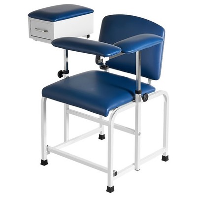 Uimoso Phlebotomy Chair 500LBS with Drawer & Adjustable Armrests for Blood Draw