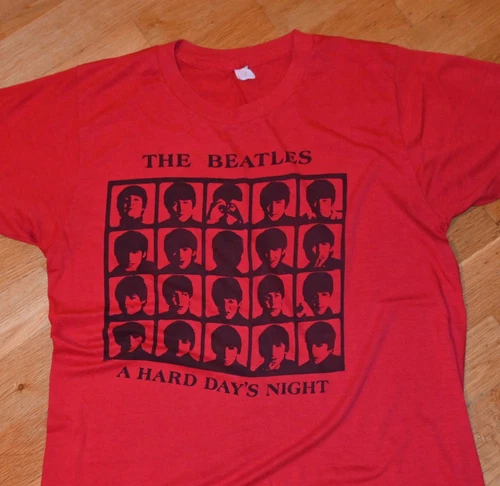 *1980's THE BEATLES* vtg rock concert tee shirt (M/L) John L 1980s vintage concert t-shirt, vintage, single stitch, B+ condition