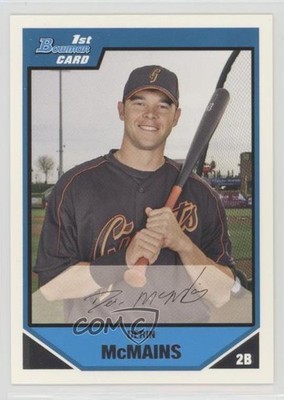 2007 Bowman Prospects Derin McMains #BP98 5h9