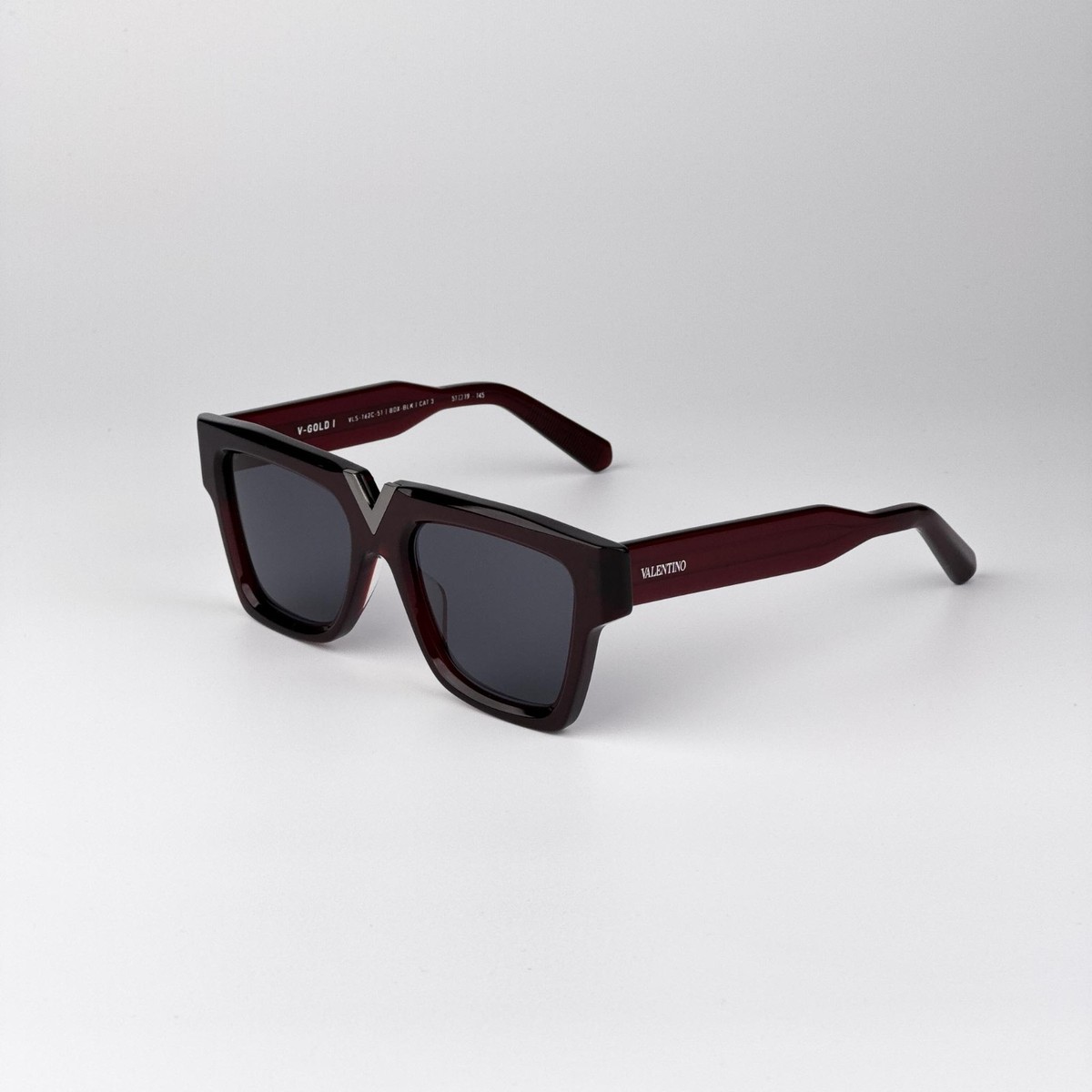 Authentic Valentino Burgundy Oversized Square Sunglasses— Excellent condition Valentino Red Designer Sunglasses for Women for sale | eBay main image 4