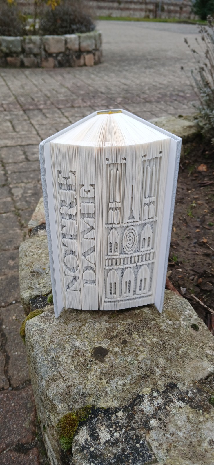 Livre Sculpté Notre Dame De Paris édition prestige en papier d'art rigide