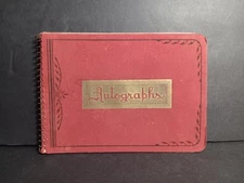 Vintage Autograph Book / Album - JOYCE, CRESENT, OKLAHOMA 1940, FELT COVER