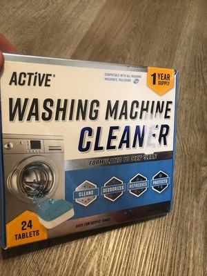Active Washing Machine Cleaner Descaler - 24 Pack NEW SEALED