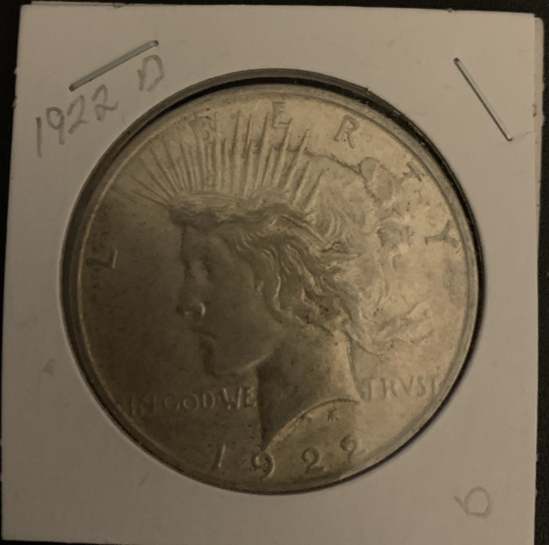 1922d One Dollar Peace Coin