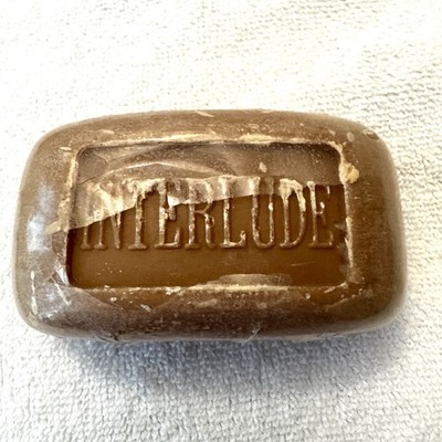 VTG 1960s Frances Denney INTERLUDE Perfumed Bath Oil Soap New Sealed Plastic b