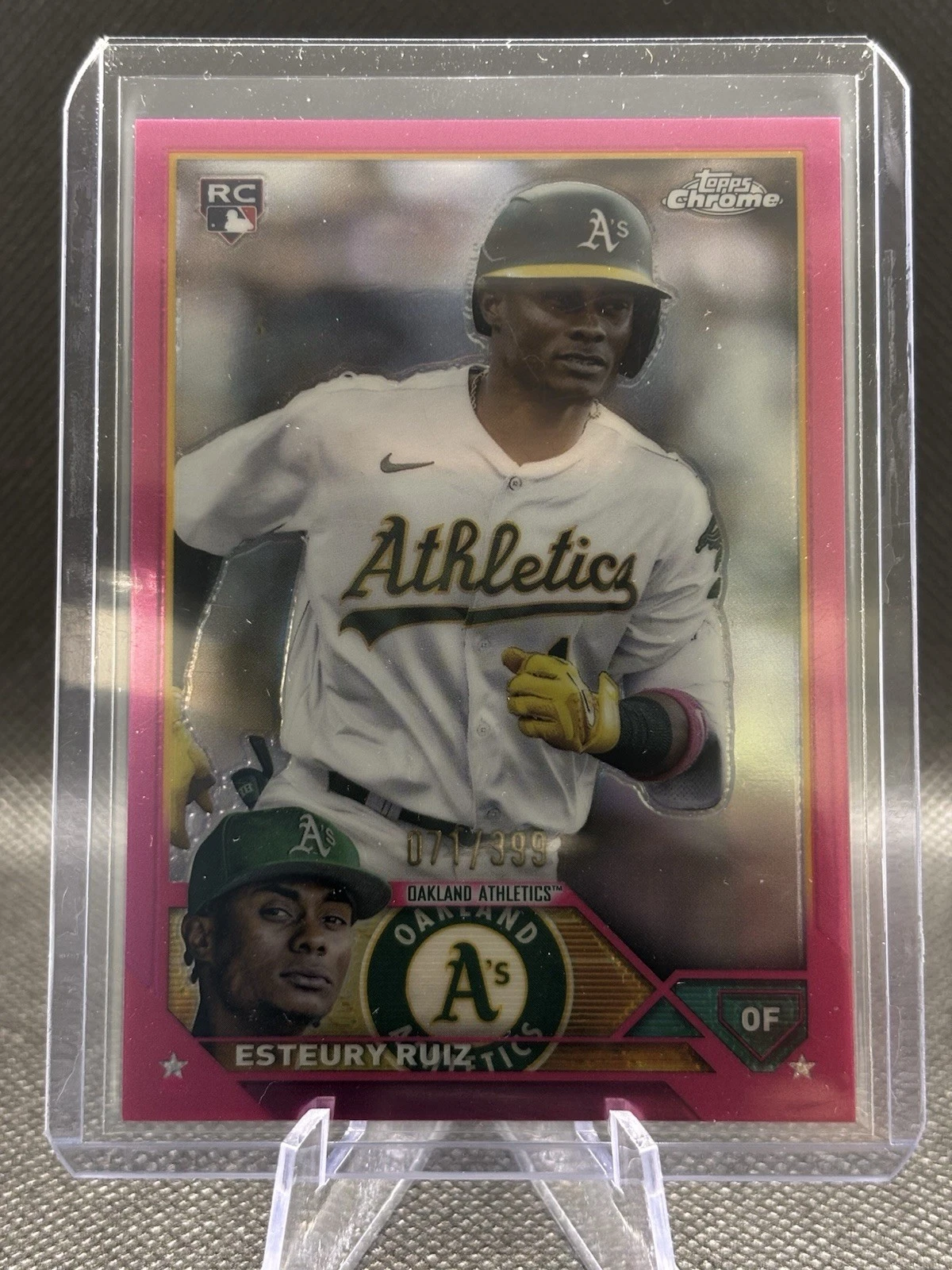 2023 Topps Chrome - Esteury Ruiz #99 Magenta Refractor /399 (RC)