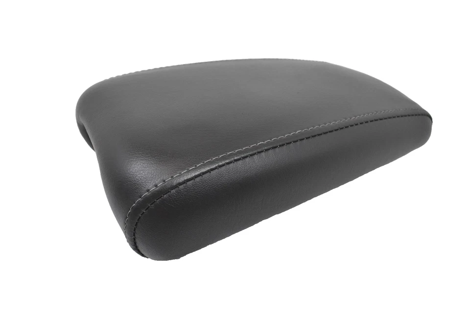 2000-2005 Pontiac Bonneville Center Console Gray Leather Armrest Top Lid OEM - Image 3 of 4