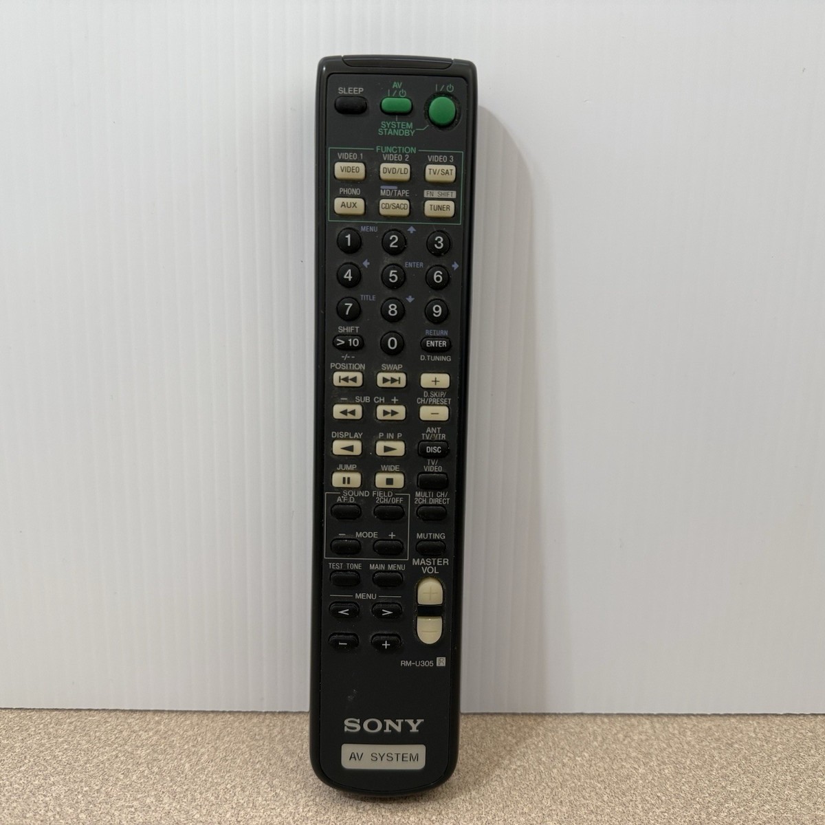 Sony RM-U305 AV System Receiver Remote Control Genuine Original