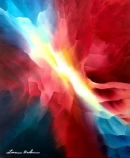 Original  Contemporary Oil Painting Modern Abstract Fine Art Canvas Signed