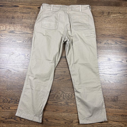 Duluth Trading Flex Fire Hose Pants Mens 38x32 Khaki Workwear Utility Durable - Picture 10 of 10