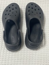 Crocs Classic Platform Clogs Womens Black Comfort Slip On Shoes Size 7 W READ
