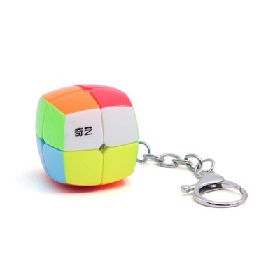 Puzzle Spielzeug Magic Cube 2x2 Schlüsselanhänger ohne Aufkleber glatt schnelle Geschwindigkeit Qiyi