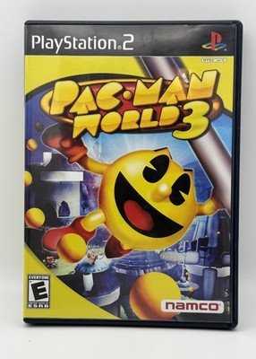 2005 Sony PlayStation 2 Pac-Man World 3 Game PS2 Black Label Disk Namco Pac Man