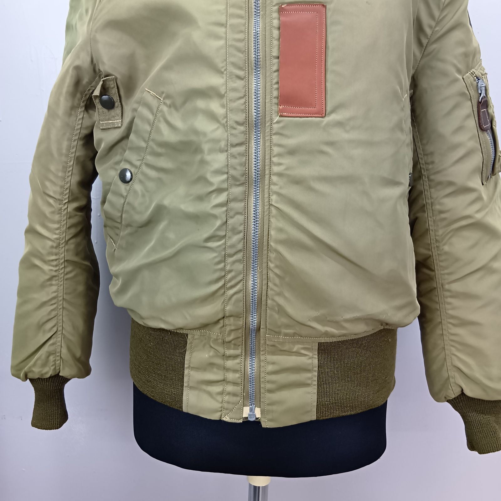 Buzz Ricksons B15B Flight Jacket Olive Green Size… - image 22