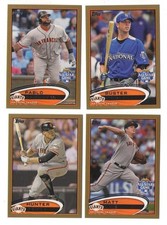 2012 Topps Update GOLD - SAN FRANCISCO GIANTS Team Set