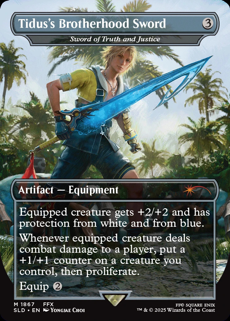 Magic the Gathering (MTG) Secret Lair x Final Fantasy: Weapons EN