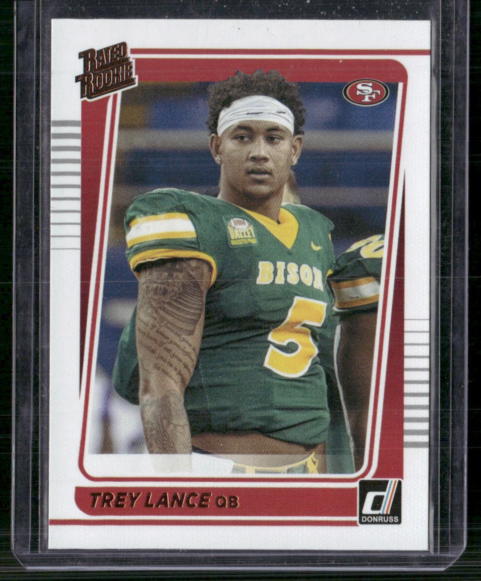 2021 Donruss #254 Trey Lance Rated Rookies Portrait