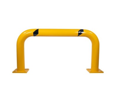 24''x48'' High-Profile Steel Machine Guard Rail Safety Barrier for Warehouses
