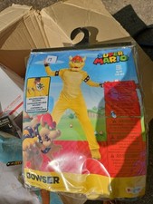 Official Super Mario Bros Bowser Costume Outfit Small 4-6 Nintendo Licensed
