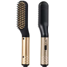 Hot Comb Straightener Electric Negative Ion Hair Straightener Brush Fast Heated
