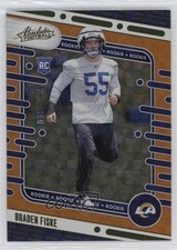 2024 Panini Absolute Rookies Orange Mosaic 18/299 Braden Fiske #139 1o05