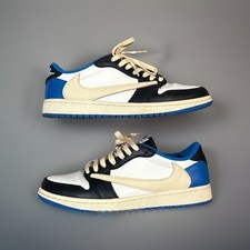 Size 7 - Nike Air Jordan 1 Low OG SP Fragment Travis Scott Low Blue VNDS