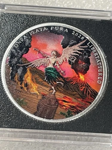 Libertattered Zombucks Colorized 1 Troy Ounce .999 Fine Silver- Only 1200 Minted