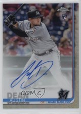 2019 Topps Chrome Rookie Auto Refractor 178/499 Austin Dean #RA-AD Auto 1cg0