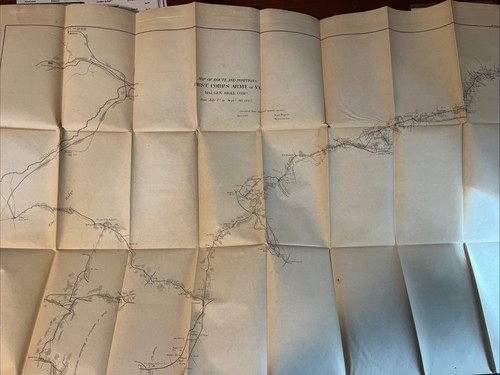 1863 Report Of Major John Pope Campaign In Virginia With Map; Signed - Imagen 9 de 12
