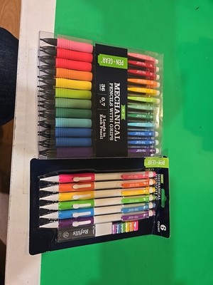 42 Pack Pen + Gear Mechanical Pencils,  Del No. 2 0.7mm 42Counts -NEW (A)