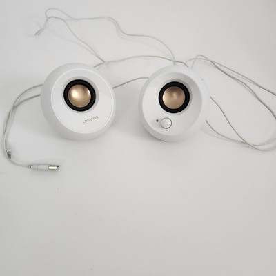 Creative Pebble 2.0 USB Powered Desktop Speakers White MF1680