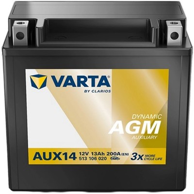 Varta AUX14 AGM Stützbatterie Start-Stopp Auxiliary 13Ah für BMW
