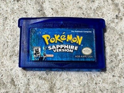 Nintendo Game Boy Advance Pokémon Sapphire Version New Clock Battery Authentic