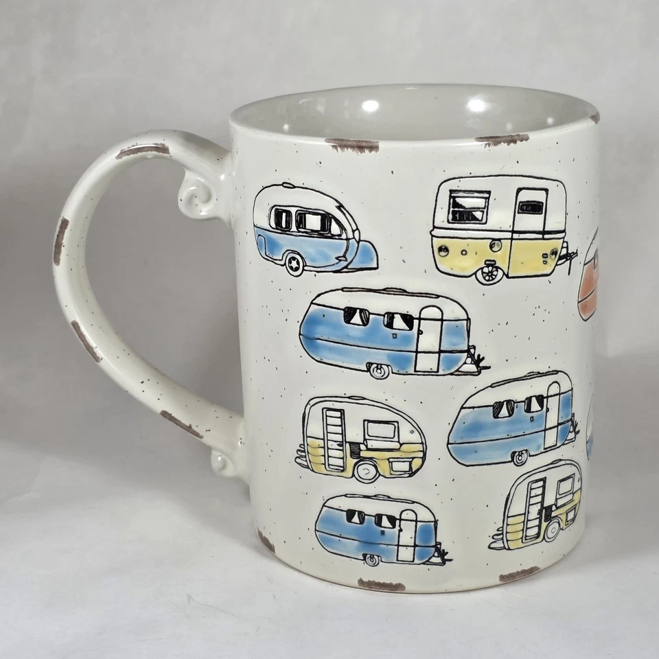 Taza Spectrum Designz Happy Camper - Disfruta del viaje MCM Retro Trailer Cup 2017 Foto 3 de 4