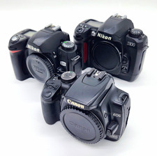 Canon EOS 400D + Nikon D70 + Nikon D100 DSLR Camera Body Bundle Untested