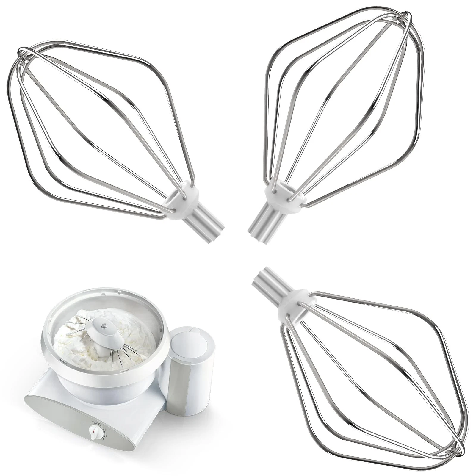 Wire Whips for Bosch Mixer, Mixer Beater Attachment- Whisk Tool for Baking