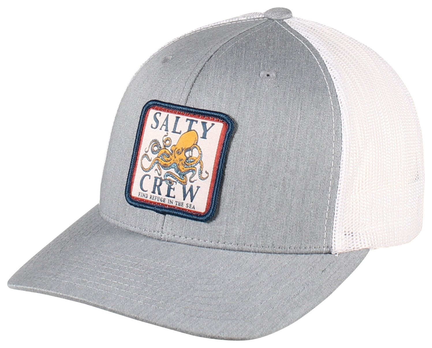 Ретро-шляпа дальнобойщика Salty Crew Ink Slinger - Вересково-серый Белый - Новинка 5990₽