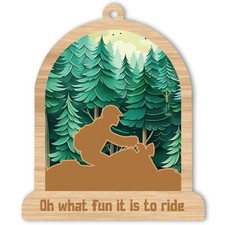 Motorcycle Christmas Ornament, Motorcycling Biking Ornament