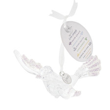 Facets Live Simply Dove Ornament Bauble