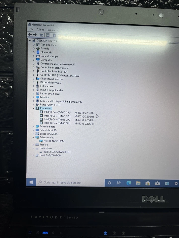 Notebook Dell E641014p (intel Core I5 4gb Ram Ssd 120gb, Nvidia Gf) Windows 10 - Immagine 4 di 4