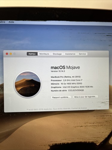 APPLE MACBOOK PRO 15 Retina Écran Hs - Afbeelding 19 van 24