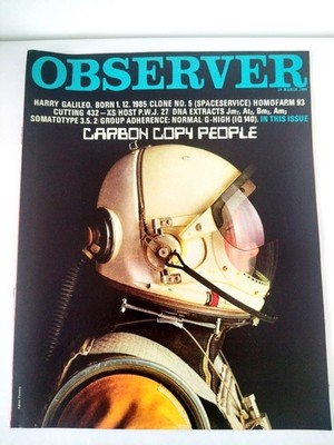 Vintage Observer Magazine 60s: Carbon Copy People, Harry Galileo, Key To Life