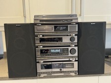Sony LBT-D505 HiFi Stereo Stack System with Speakers and Remote Working.
