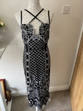 ASOS Tall Size 16 Dress Embroidery Ties Full Length Strappy Stunning BNWT