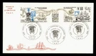 DR WHO 1985 FRENCH ANTARCTIC FSAT FDC SHIP GUTTER PAIR M70637