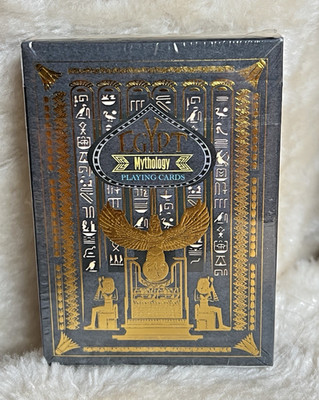 Egypt Mythology Playing Cards - Std. Aquamarine (Blue Tuck)- WJPC & F.C. Designs