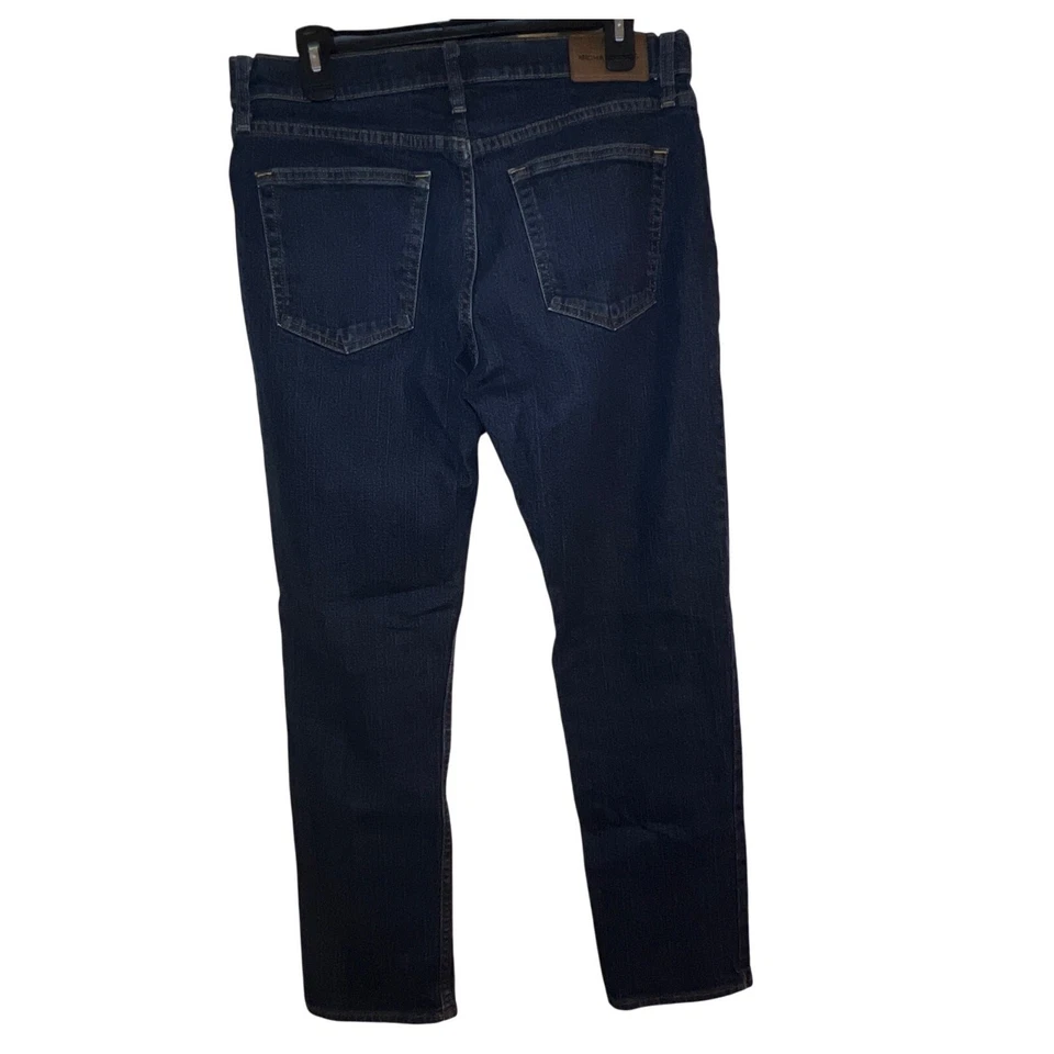 Michael Kors Men’s Grant Classic Fit Jeans 32x30 Dark Wash Blue Denim - Image 2 of 4