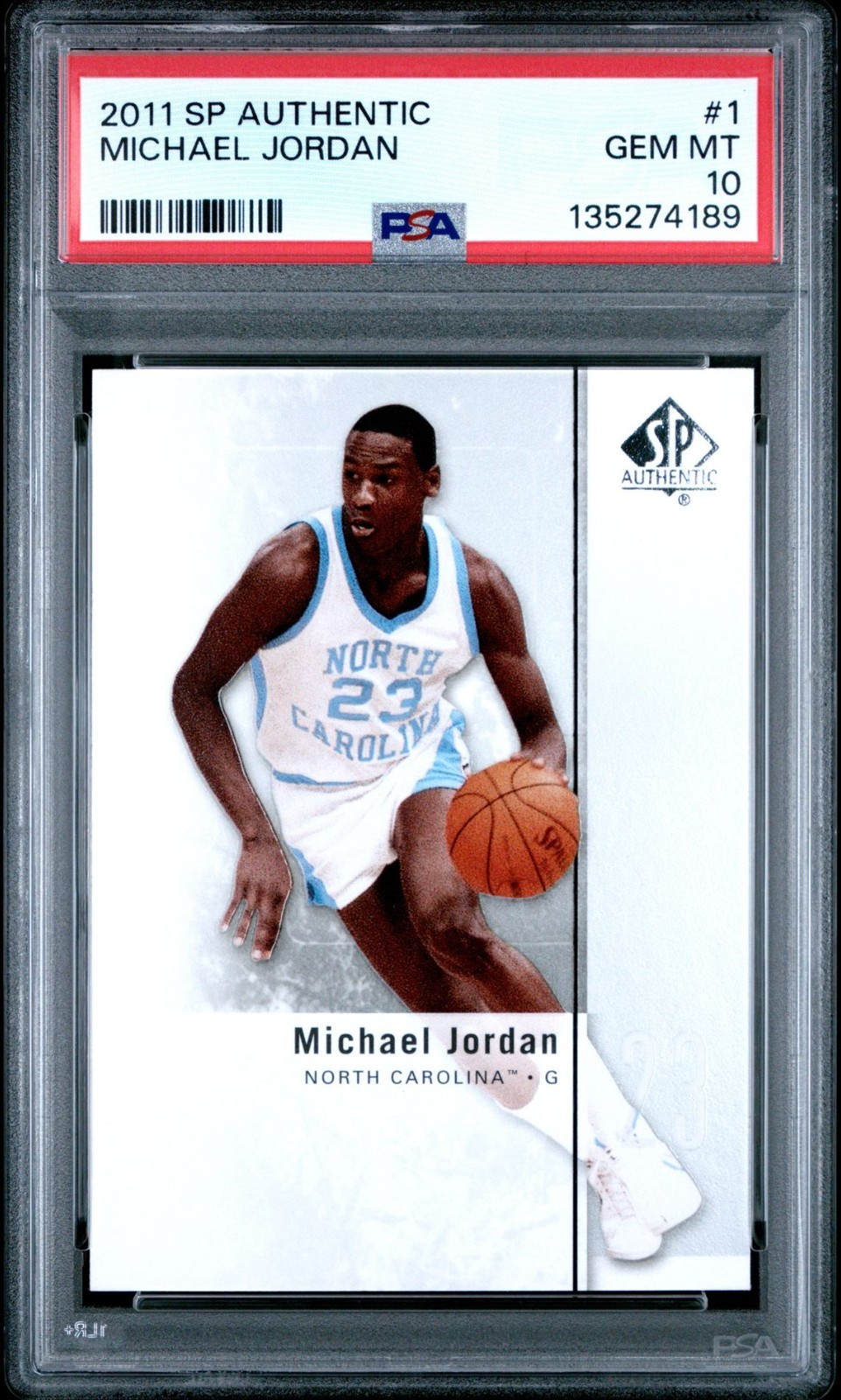 2011 SP Authentic #1 MICHAEL JORDAN PSA 10 GEM MINT