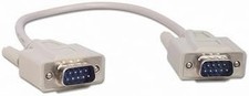 Your Cable Store 1 Foot DB9 9 Pin Serial Port Cable Male/Male RS232 Serial Type