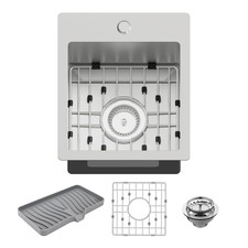 Fauenpeey Small Kitchen Sink13X15 Inch Bar Sink Stainless Steel Drop In Small